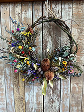 Wreath making workshop with Hanging Rock Flowers